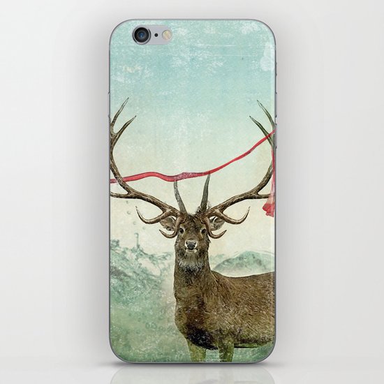 hold deer, tsunami iPhone & iPod Skin