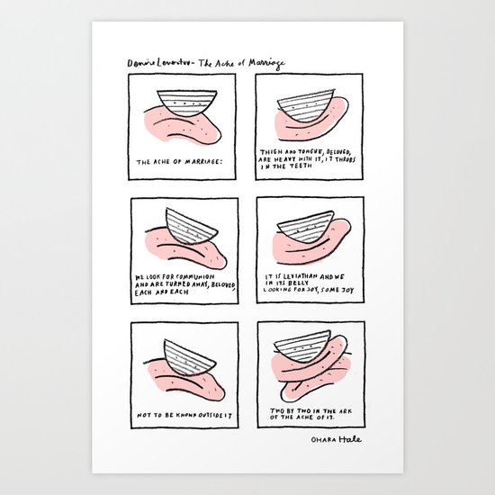 DENISE LEVETOV - THE ACHE OF MARRIAGE Art Print