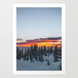 Seymour Sunset Art Print