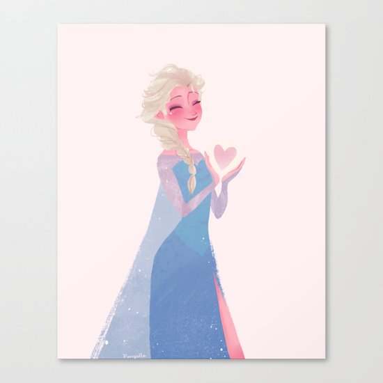 Frozen Heart Canvas Print