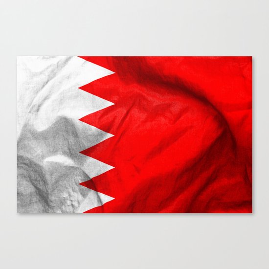 Bahrain Flag Canvas Print