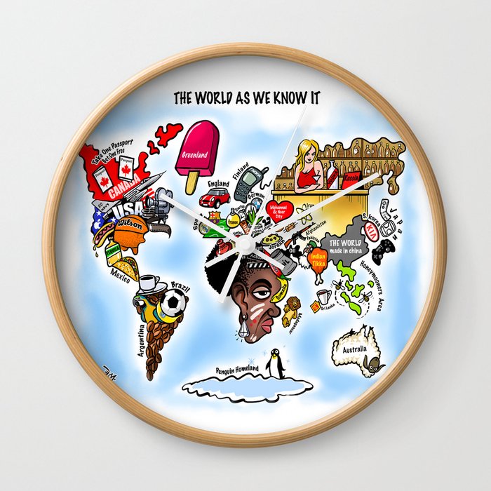 The World as we know it Wall Clock