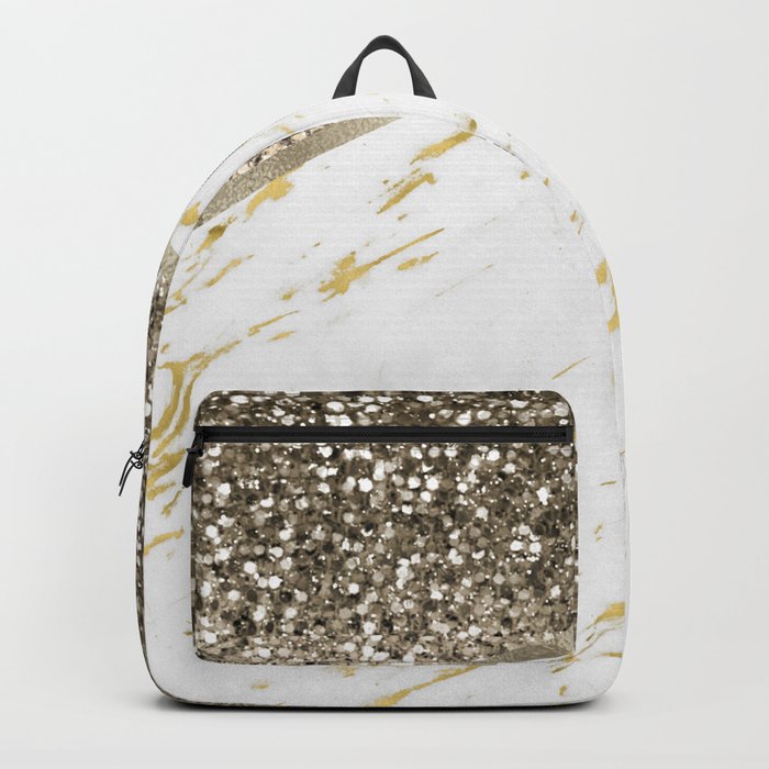 Shimmering mixed golds chevron Backpack