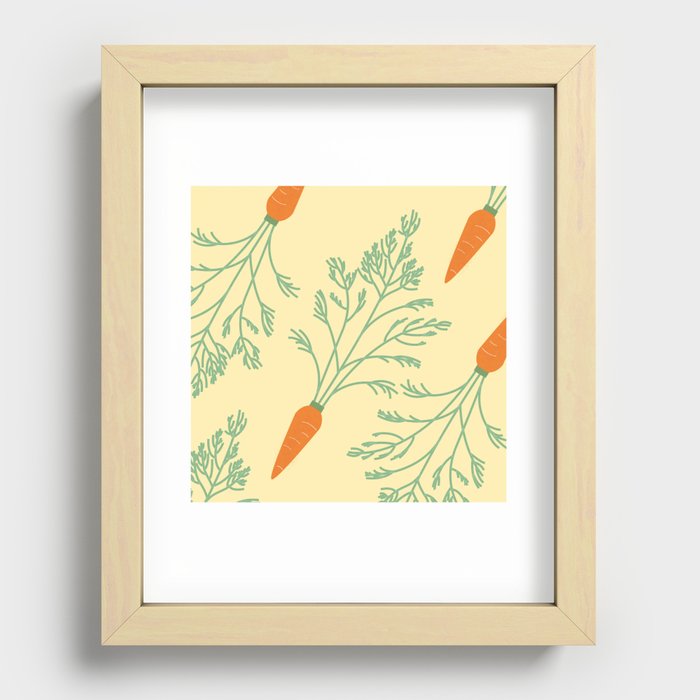 Healthy vegetable carrots Recessed Framed Print