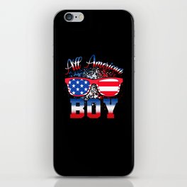All american Boy US flag 4th of July iPhone Skin