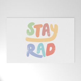 Stay Rad colors Welcome Mat