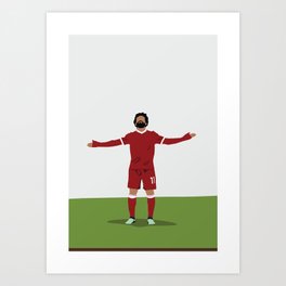 Mo Salah - Liverpool Player - Salah Football Poster Art Print