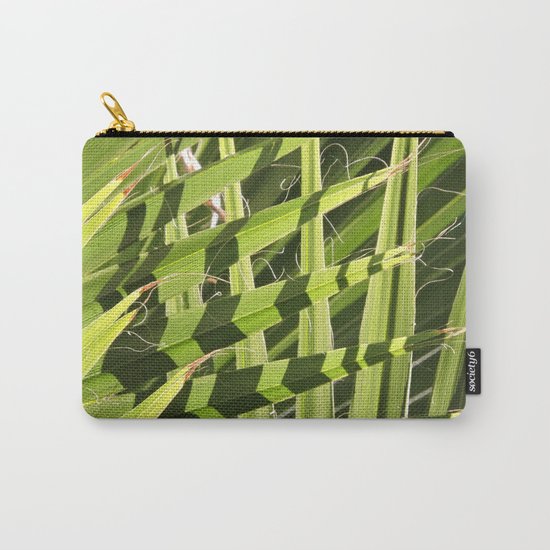 TEXTURES -- Palm Fronds Intersecting Carry-All Pouch
