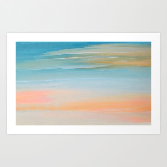 Fresh Colors Painterly Abstract Art Print