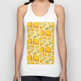 Citrus Fruit Lemon Summer Pattern Gift Cute Summer Unisex Tank Top