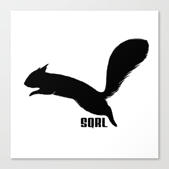SQRL ™ // squirrel Canvas Print