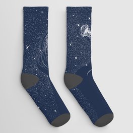 starry jellyfish Socks