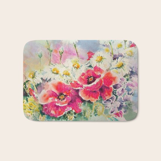 Poppies 07 Bath Mat