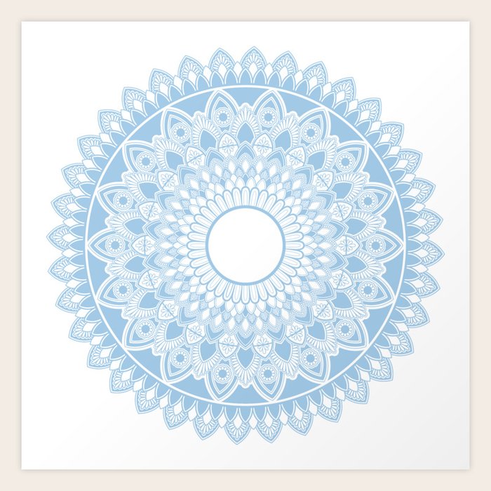 Light blue mandala new arrivals