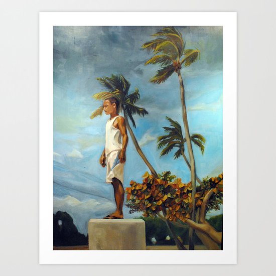The Look out Art Print