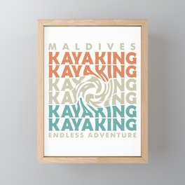 maldives kayak adventure Framed Mini Art Print