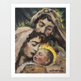 The Holy Family V Art Print