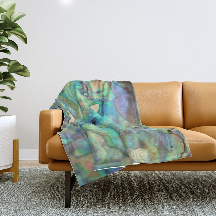 Paua - New Zealand Throw Blanket