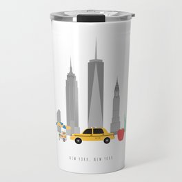 New York City, NYC Skyline Travel Mug