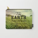 The Earth Has Music Throw Pillow by ALLY COXON | Society6