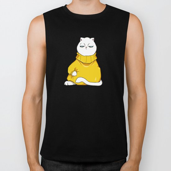 itchy sweater Biker Tank
