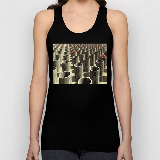 Stockyard of Cylinders Unisex Tank Top
