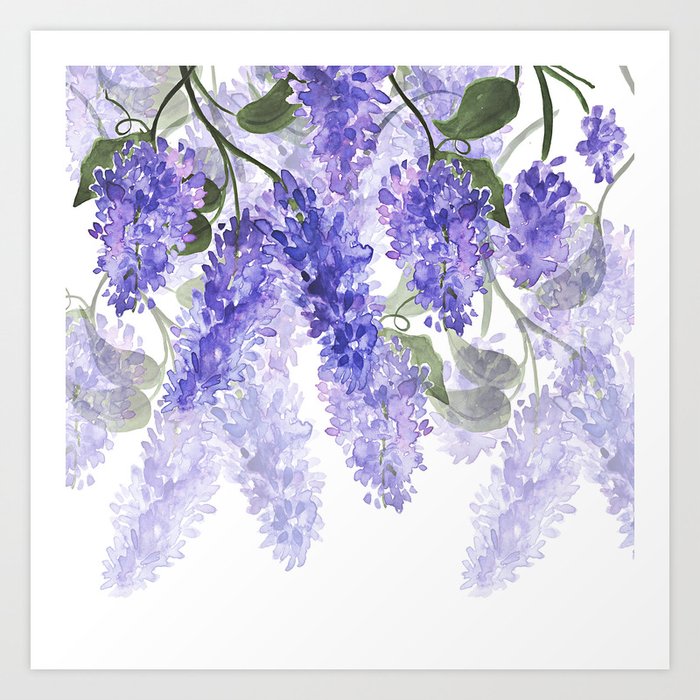 Lilac Beautiful Flowers Flower Art Lilac Home Decor Lilac Flower Canvas Print Flower Canvas Wrap Gift