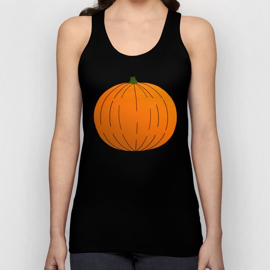 Pumpkin Illustration Unisex Tank Top