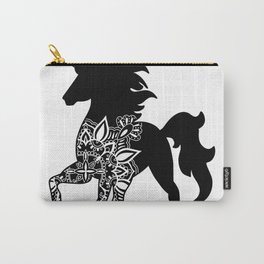 Unicorn Silhouette #6 Carry-All Pouch | Elegant, Silhouettedesign, Horse, Silhouetteart, Graphicdesign, Elegantunicorn, Fantasy, Blueunicorn, Pastel, Mythical 