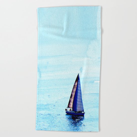 Sailing Beach Towel