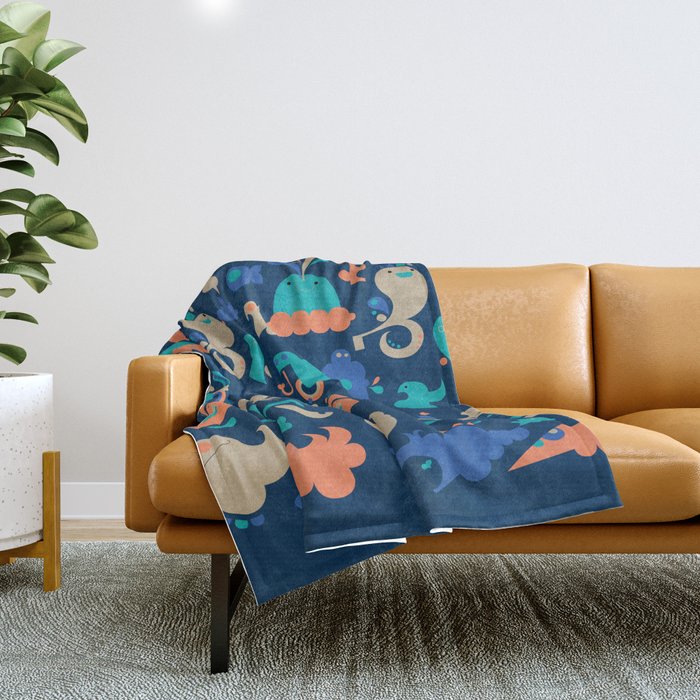 Happy life Throw Blanket by ca2eypirat Society6
