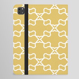 Yellow and White Ornamental Shape Pattern 3 Pairs DE 2022 Popular Color Candelabra DE5431 iPad Folio Case