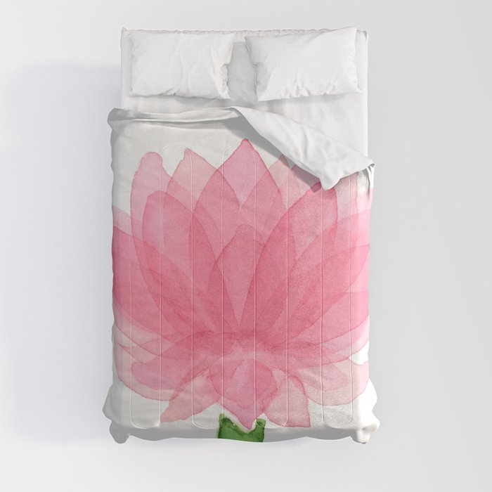 Pink Lotus Comforter