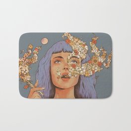 High On Life Bath Mat | Flowers, Digital, Existence, Surrealism, High, Happy, Cry, Curated, Sad, Life 