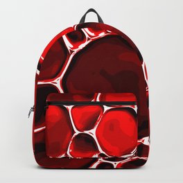 Crimson Oil Abstract Bubbles Backpack