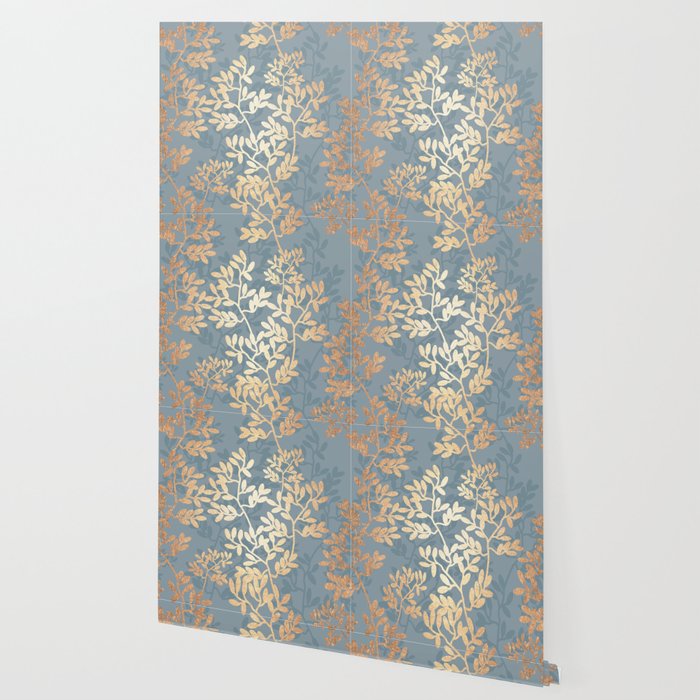 Gold Leaf Tangles Wallpaper By Tanyalegere Society6