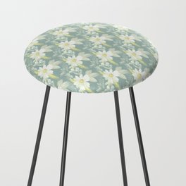 Classic Vintage Floral Counter Stool