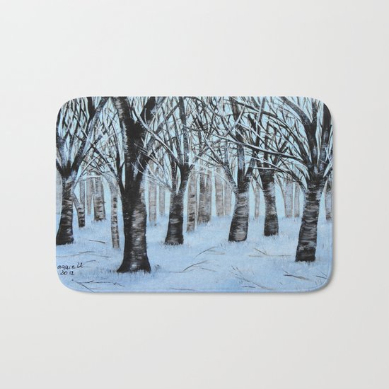 Winter Forest Bath Mat