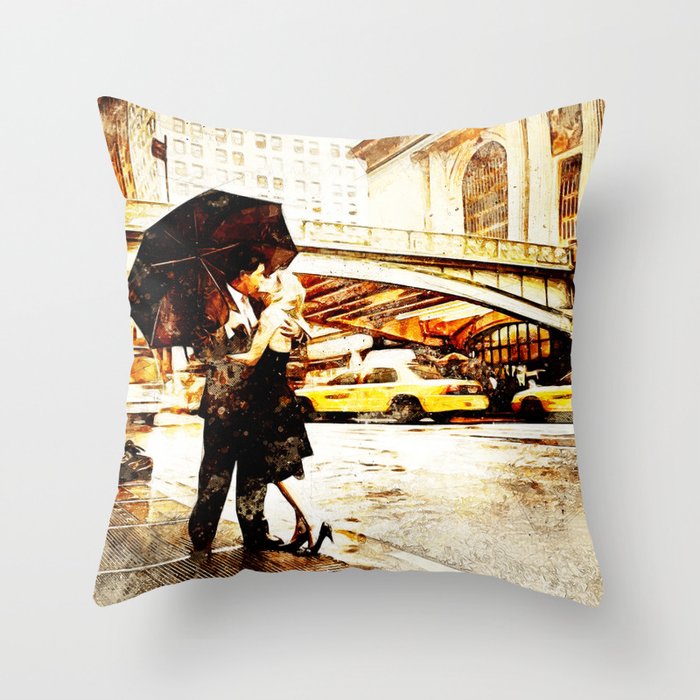 Love in the Rain (Loving the Rain) Throw Pillow