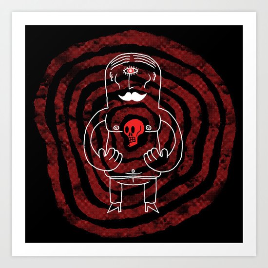 The Lonely Cyclops of Skull Isle Art Print