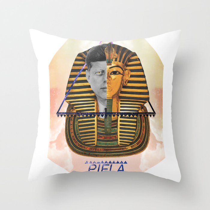 Kennedy was a Pharaoh Throw Pillow