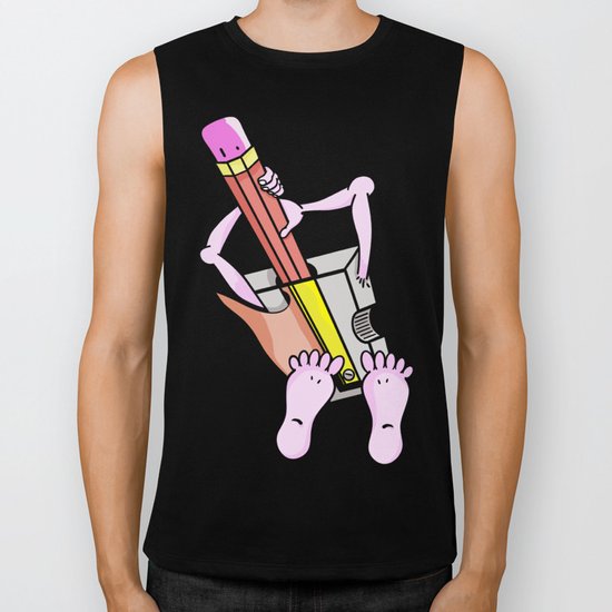Pencil Sharpener Biker Tank