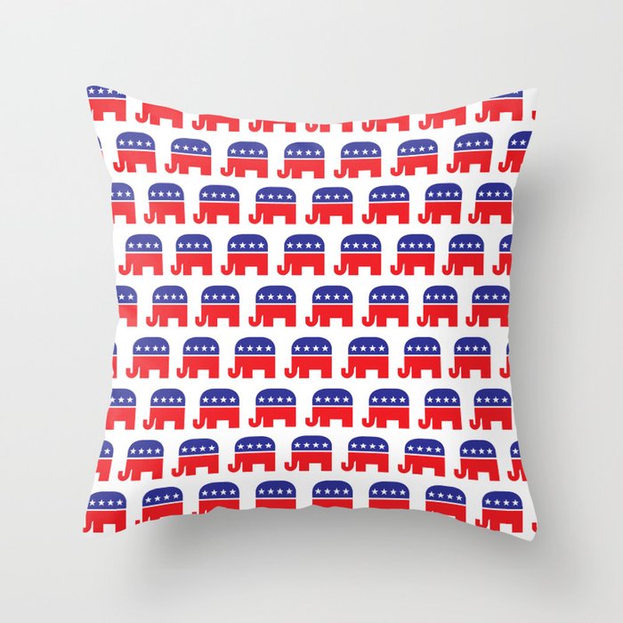 Republican party Throw Pillow