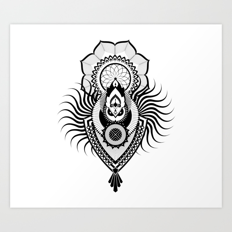 Get Wallpaper Dreamcatcher Owl Mandala Art Print By Inkwinkstudio Society6 Desktop Wallpaper Free