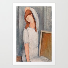 Amedeo Modigliani "Jeanne Hebuterne" 1919 Art Print