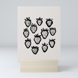 Strawberry Dots Mini Art Print