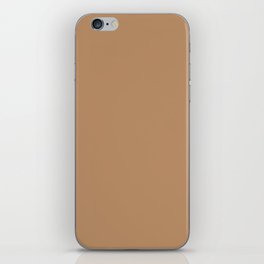 Warm Mid-tone Tawny Brown Solid Color Autumn Shade Earth-tone Pairs Pantone Butterum 16-1341 TCX iPhone Skin