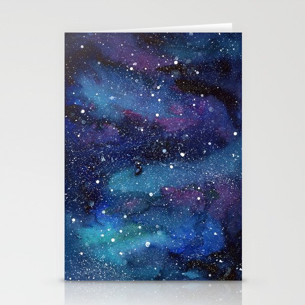 Galaxy Space Painting Stars Cosmic Universe Nebula Art Stationery Cards