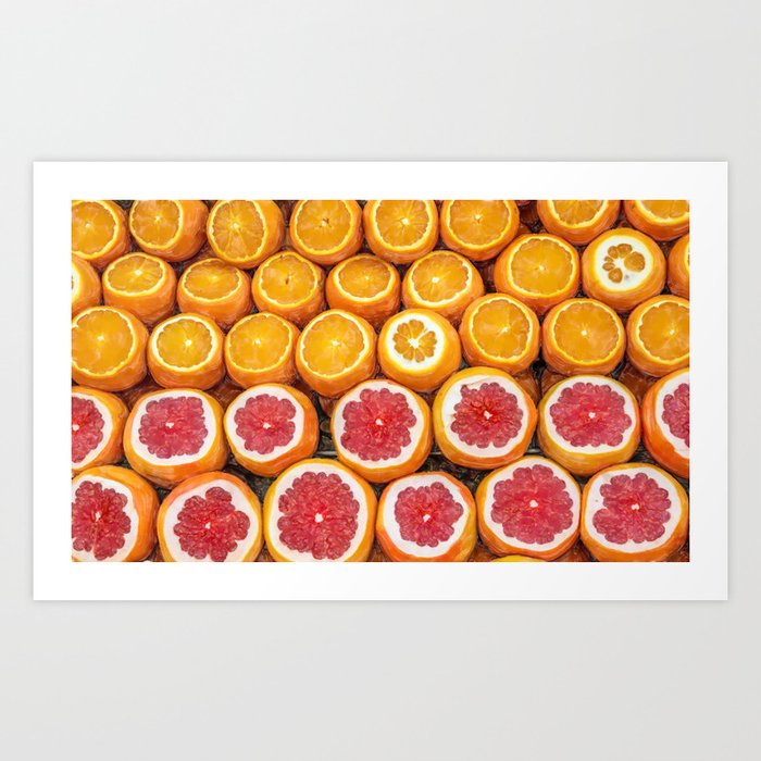 Oranges for juice Art Print