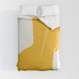 Nude in yellow Comforter